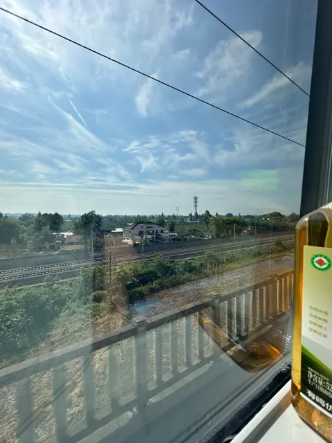Blick aus einem Zugfenster